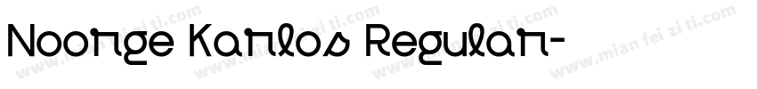 Noorge Karlos Regular字体转换